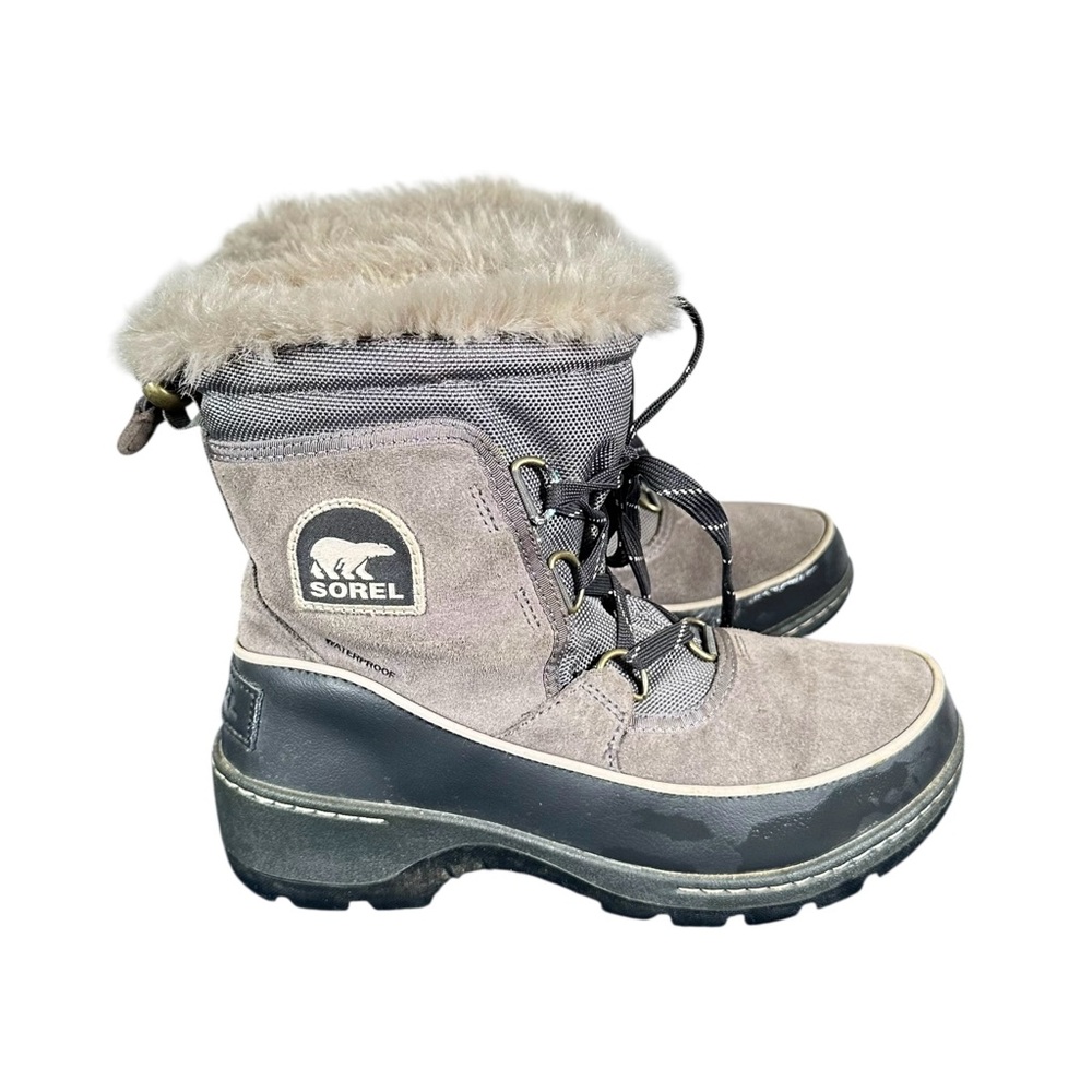 SOREL Tivoli III Waterproof Winter Snow Boots in quarry/ cloud grey